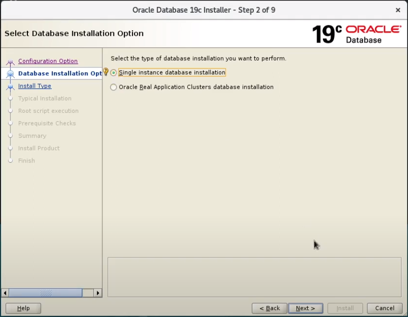 runInstaller - passo 2 de 9